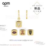 AAA APM Monaco Jewelry Replica - Asymmetric Multi-Element Dice Earrings 